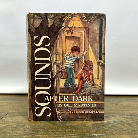 Vintage 1970 Holt Reader Book Sounds After Dark Spooky Halloween Decor Prop HB - Picture 6 of 13